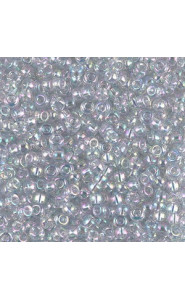 Miyuki rocailles Perlen 8/0 - Transparent light marine blue gold luster 8-2443